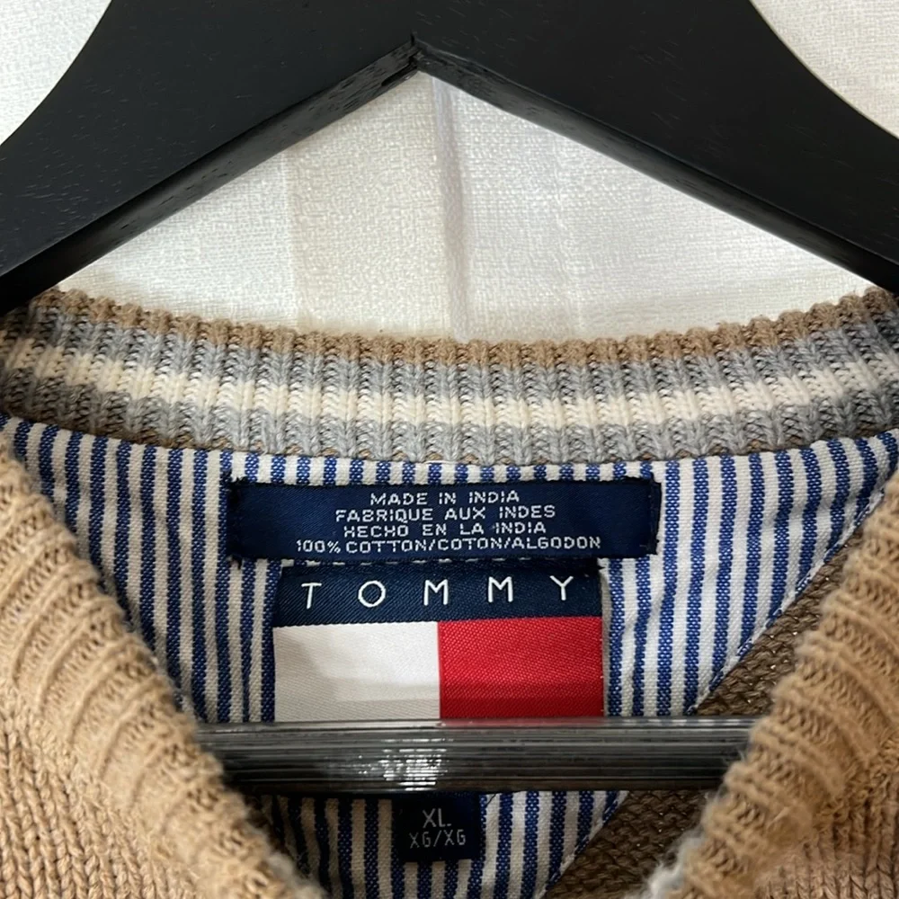 Tommy Hilfiger Mens Ribbed Crew Neck Long Sleeve Cotton Pullover Sweater XL